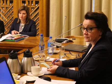 Burmistrz Strumienia wzięła udział w spotkaniu w Ministerstwie Edukacji Narodowej fot. MEN