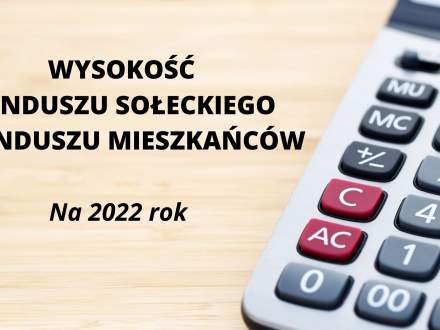 Wysokość funduszu sołeckiego i funduszu mieszkańców na 2022 rok - grafika