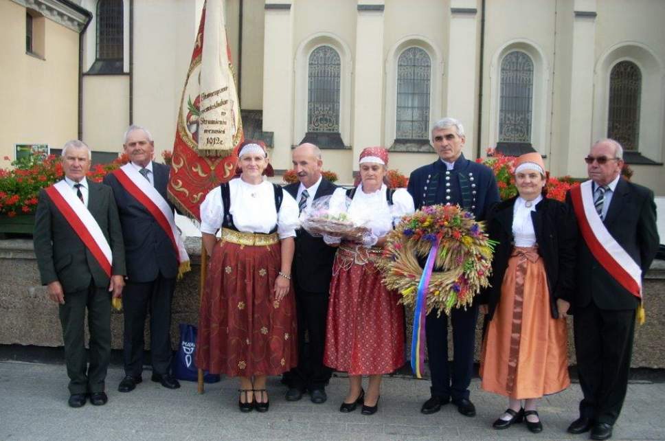 Reprezentacja gminy Strumień na Jasnogórskich Dożynkach