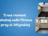 Trwa remont szkolnej salki fitness przy ul. Młyńskiej