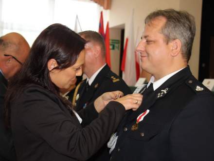 Odznakę Honorową Za Zasługi Dla Województwa Śląskiego odebrał dh Marek Omozik, Prezes Zarządu Miejsko-Gminnego OSP RP