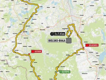 Etap V- Mapa Tour de Pologne