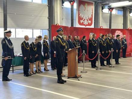 Wojewódzkie Obchody Święta Niepodległości w Komendzie Miejskiej Państwowej Straży Pożarnej w Rudzie Śląskiej