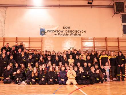 Zdjęcie grupowe MDP - zimowisko w Porębie Wielkiej