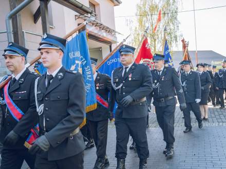 Przemarsz strażaków