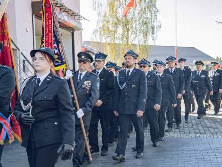 Przemarsz strażaków