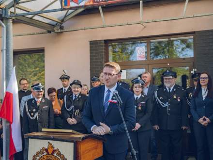 Przemawia Mateusz Pindel Prezes WFOŚiGW w Katowicach