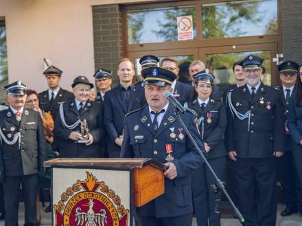 Przemawia Danilej Durandzi Ochotnicza Straż Pożarna w Selenčy