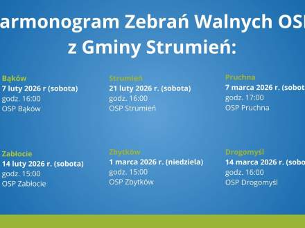 Harmonogram Zebrań Walnych