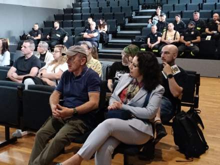 Uczestnicy szkolenia, na pierwszym planie Burmistrz Strumienia Anna Grygierek