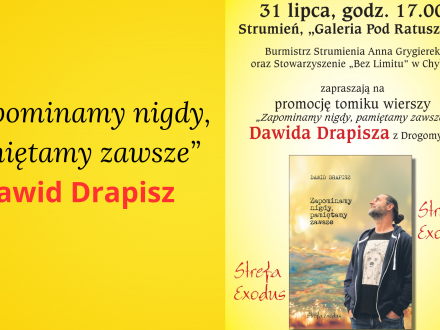Promocja tomiku poezji Dawida Drapisza „Zapominamy nigdy, pamiętamy zawsze”
