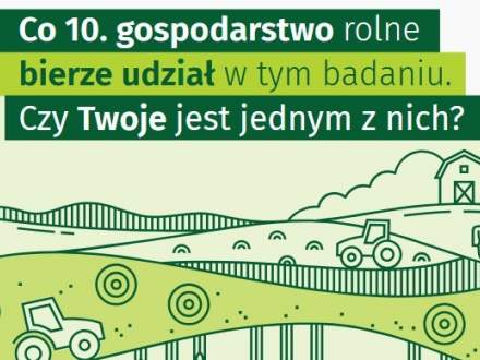 Co 10.gospodarstwo rolne bierze udział w tym badaniu. Czy Twoje jest jednym z nich?