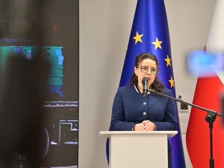 Przemawia Burmistrz Strumienia Anna Grygierek