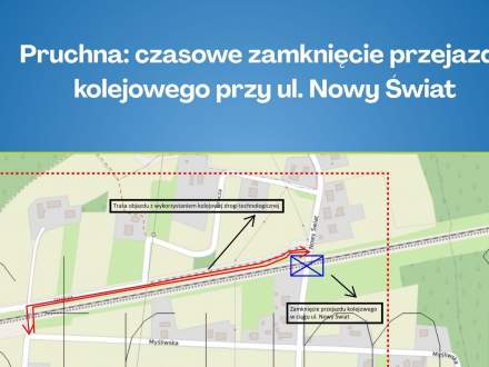 Pruchna: czasowe zamknięcie przejazdu kolejowego przy ul. Nowy Świat