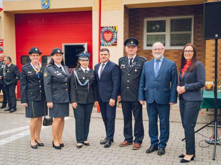 Delegacja z gminy Rabča na jubileuszu 125-lecia OSP Pruchna