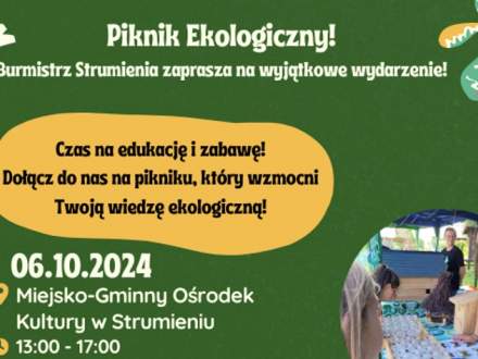 Grafika Zapraszamy na Piknik Ekologiczny