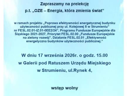 Plakat spotkanie OZE