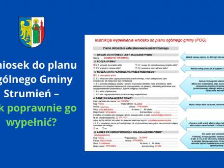 Wniosek do planu ogólnego Gminy Strumień – jak poprawnie go wypełnić?