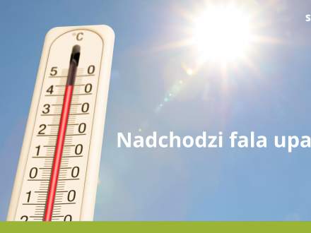 Nadchodzi fala upałów - grafika informacyjna