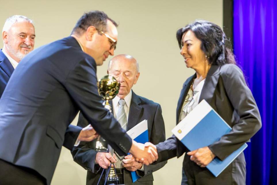 Maria Michalczyk odbiera gratulacje