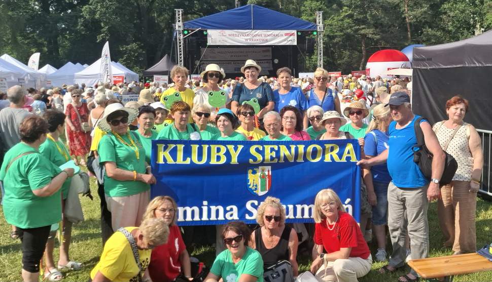 Seniorzy z gminy Strumień na Senioraliach w Krakowie