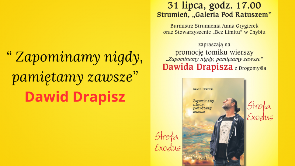 Promocja tomiku poezji Dawida Drapisza „Zapominamy nigdy, pamiętamy zawsze”