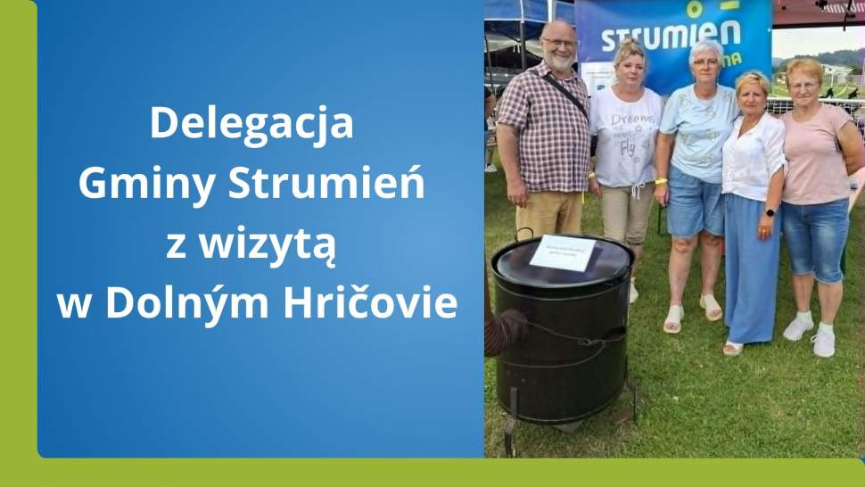 Grafika-Delegacja Gminy Strumień z wizytą w Dolným Hričovie