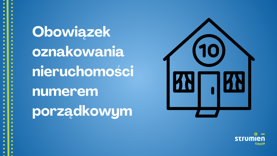 Grafika- Obowiązek oznakowania nieruchomości numerem porządkowym