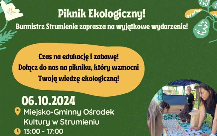 Grafika Zapraszamy na Piknik Ekologiczny