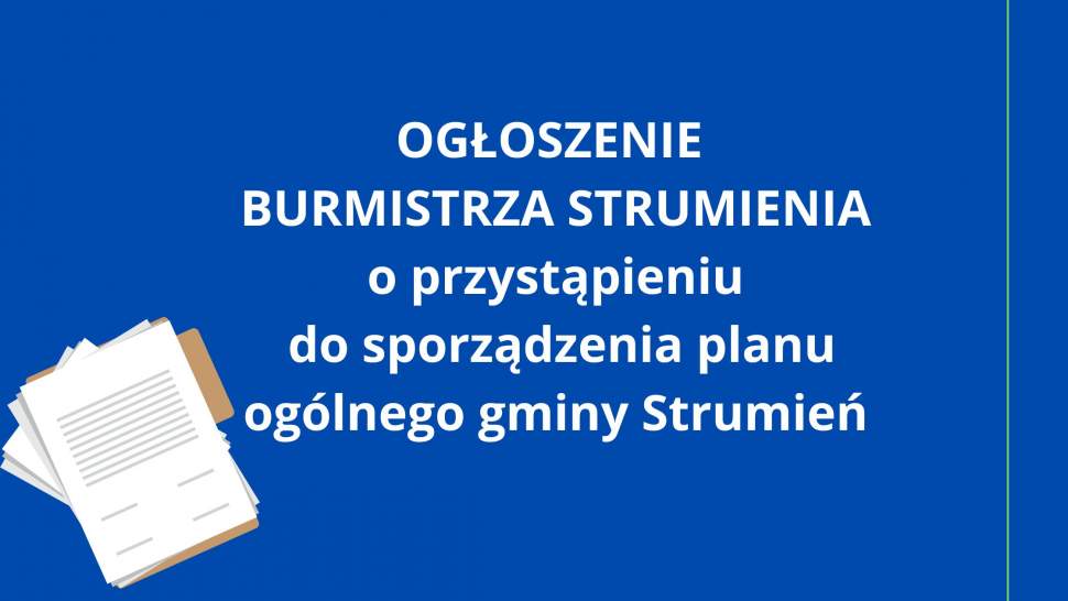 Ogłoszenie - plan ogólny